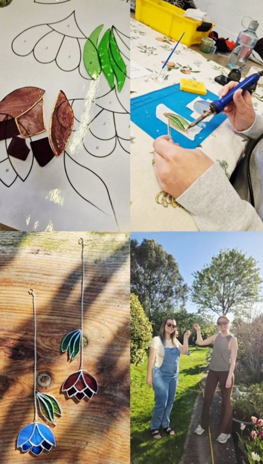 August 15th Stained Glass Flower Workshop
