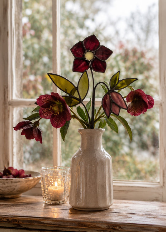 Hellebore Glass Flower