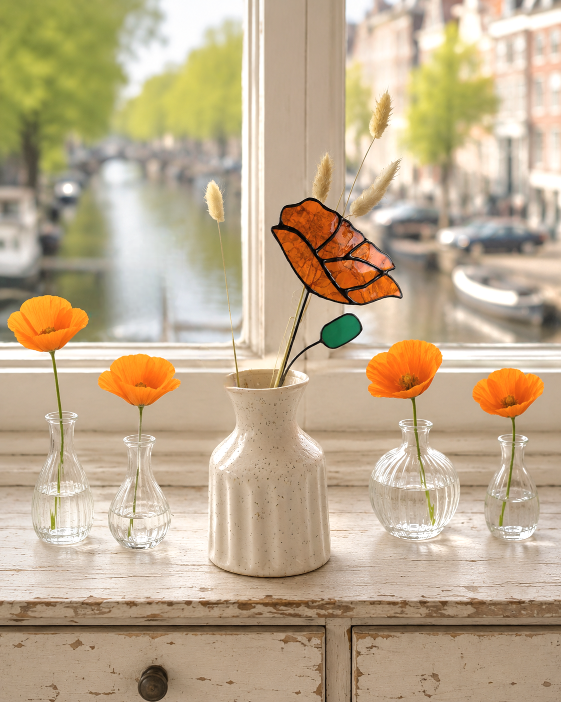 California Stained Glass Poppy