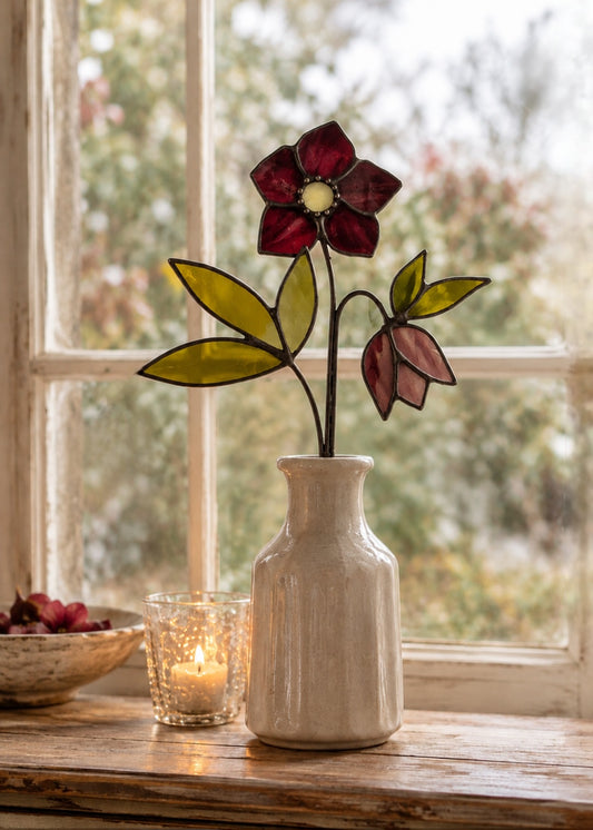 Hellebore Glass Flower