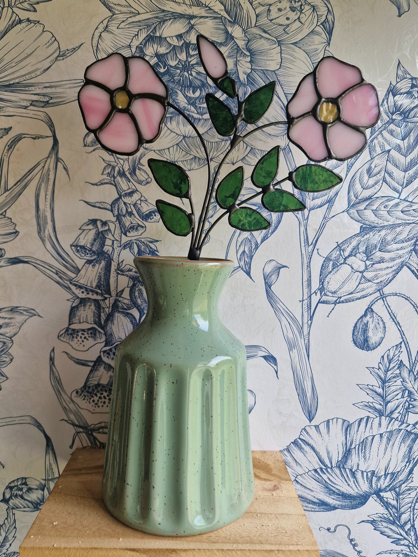Wild Dog Rose Glass Flowers UK
