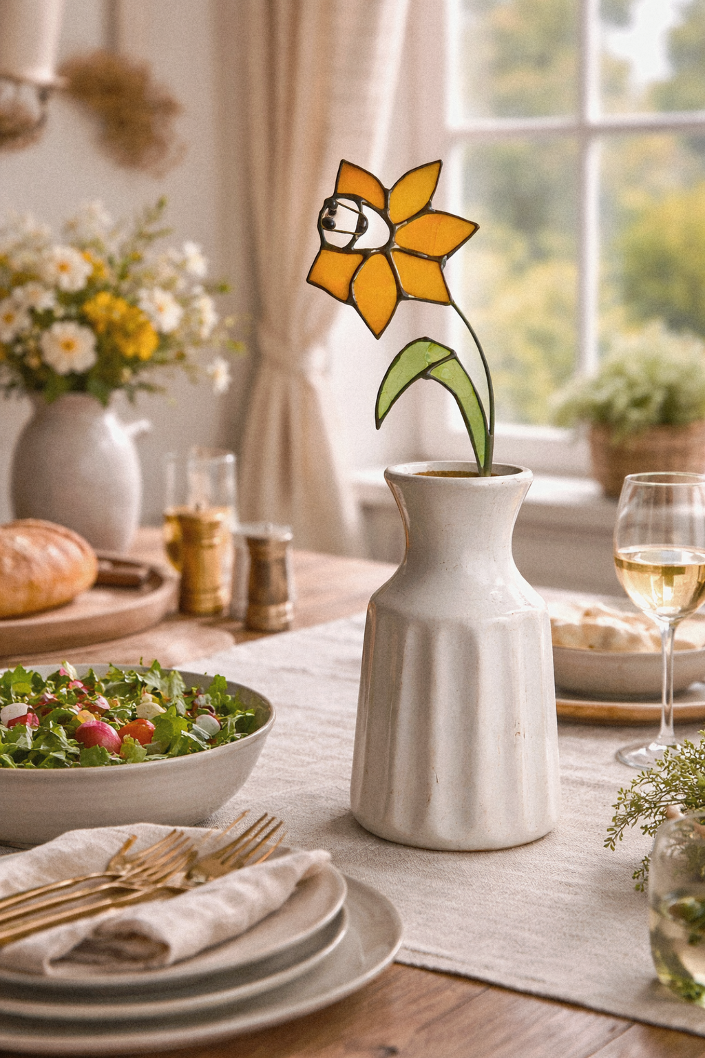 Golden Daffodil Flower Stem