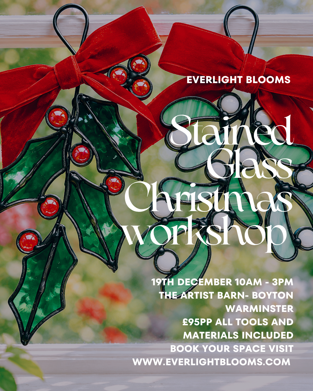 Stained Glass Christmas Workshop 19th December