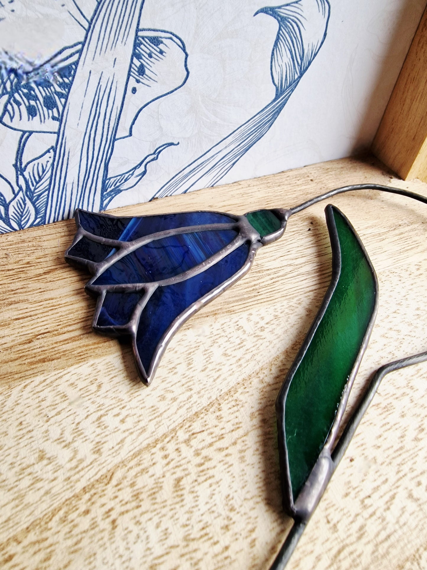 Bluebell Glass Flowers