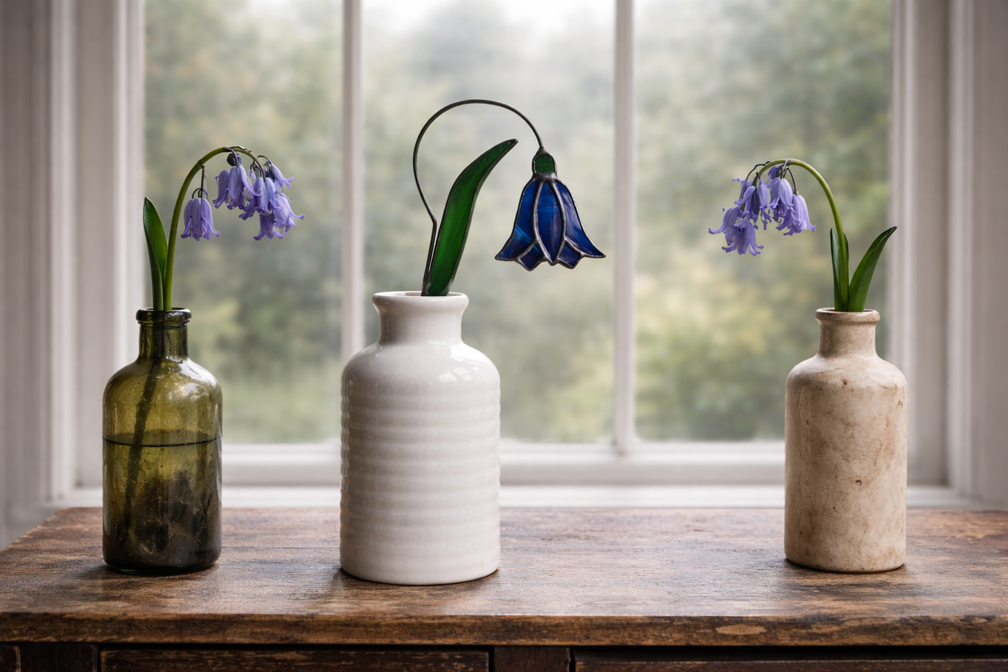 Bluebell Glass Flowers