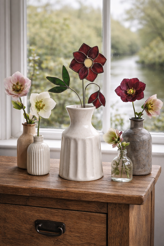 Hellebore Glass Flower